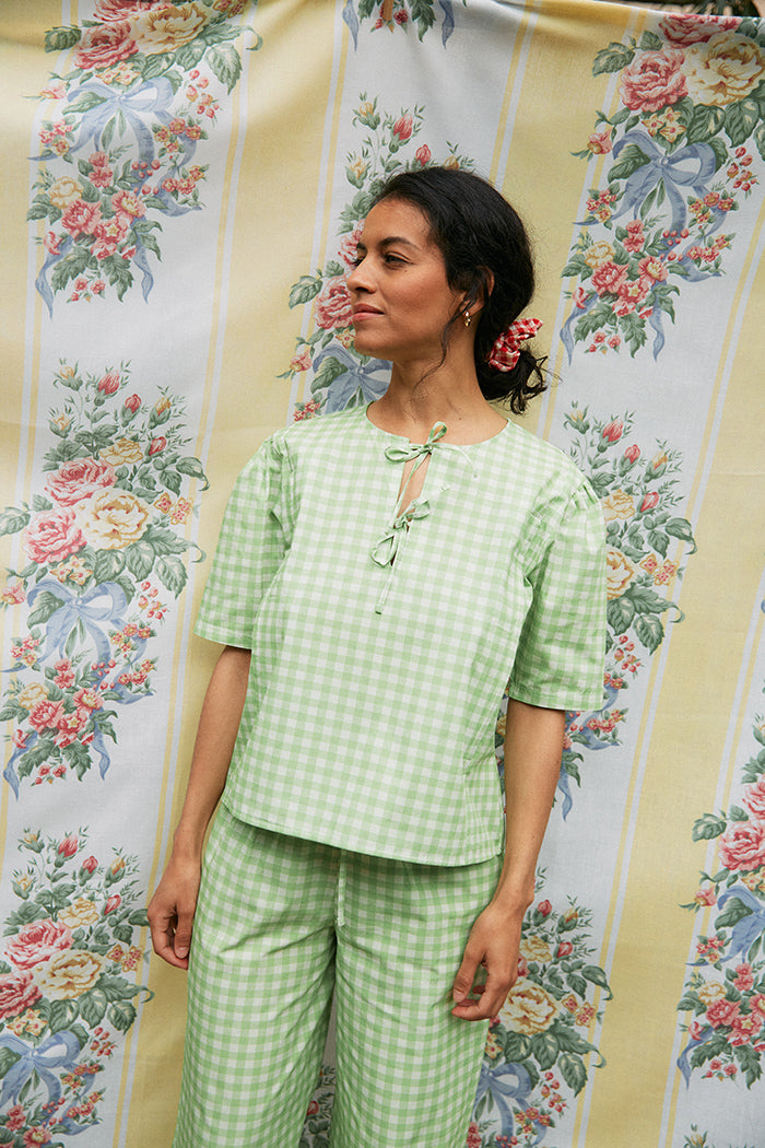 Blouse Allaitante Se tenir à carreau - S