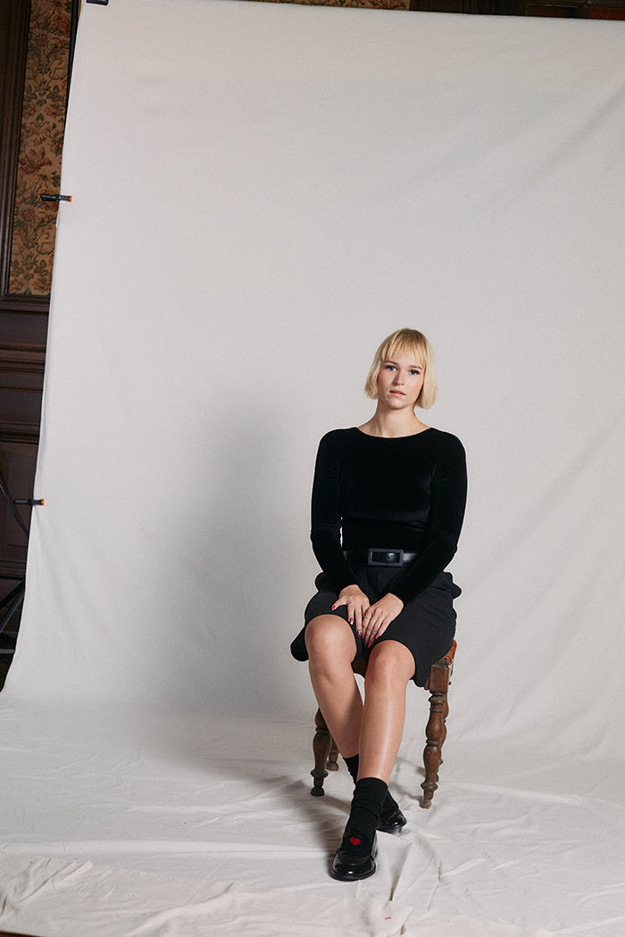 Black Velvet Bodysuit