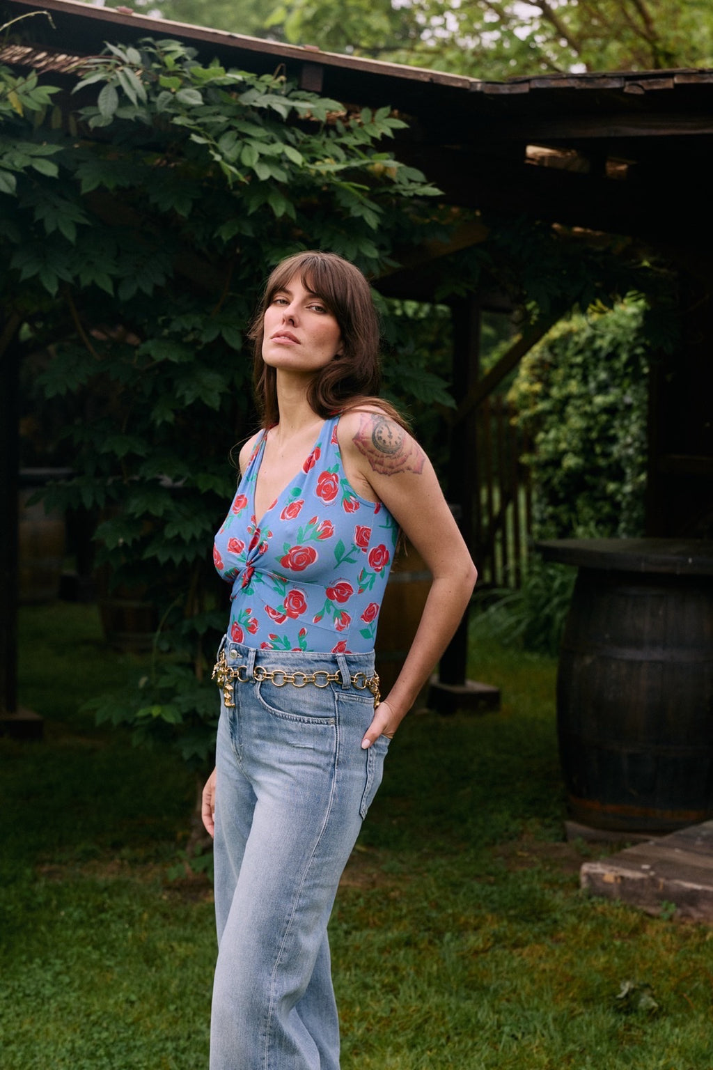 Blue Roses Bodysuit
