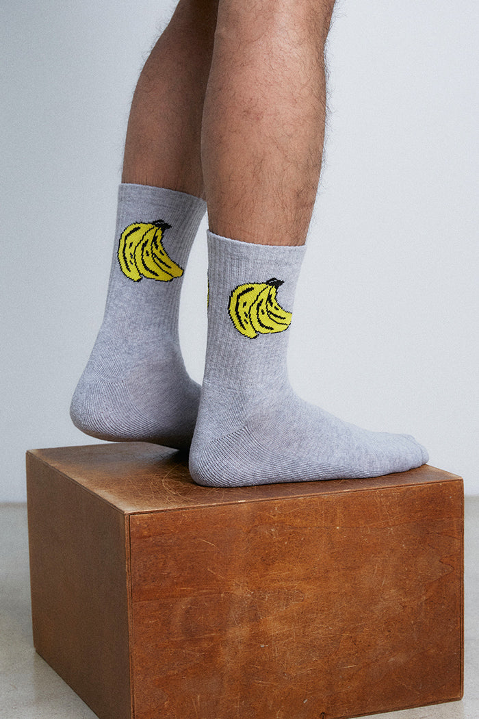Grey Bananas Socks