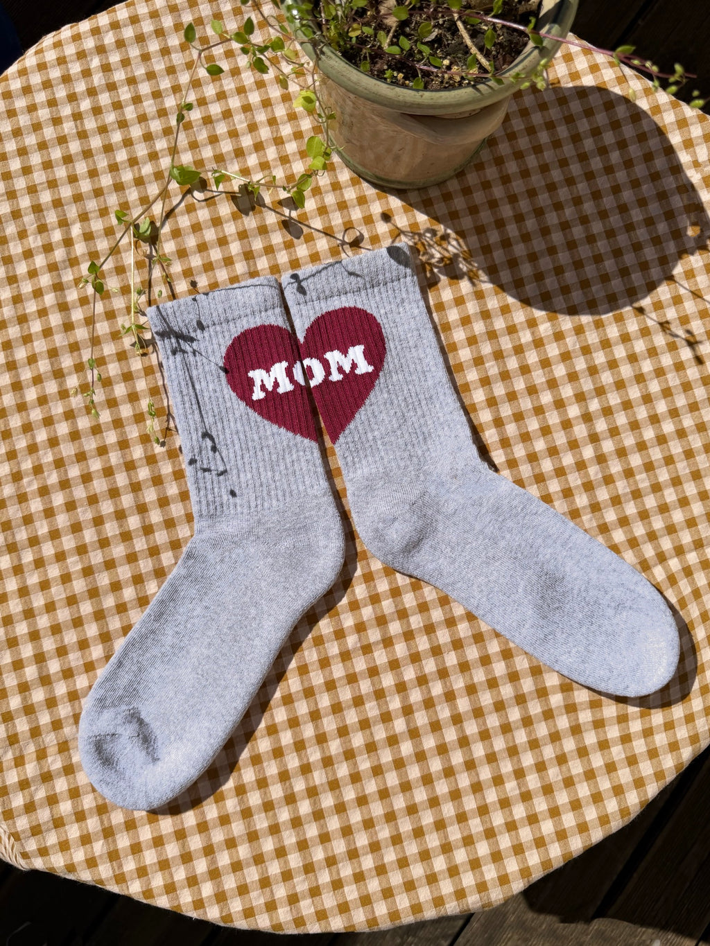 Grey MOM Socks