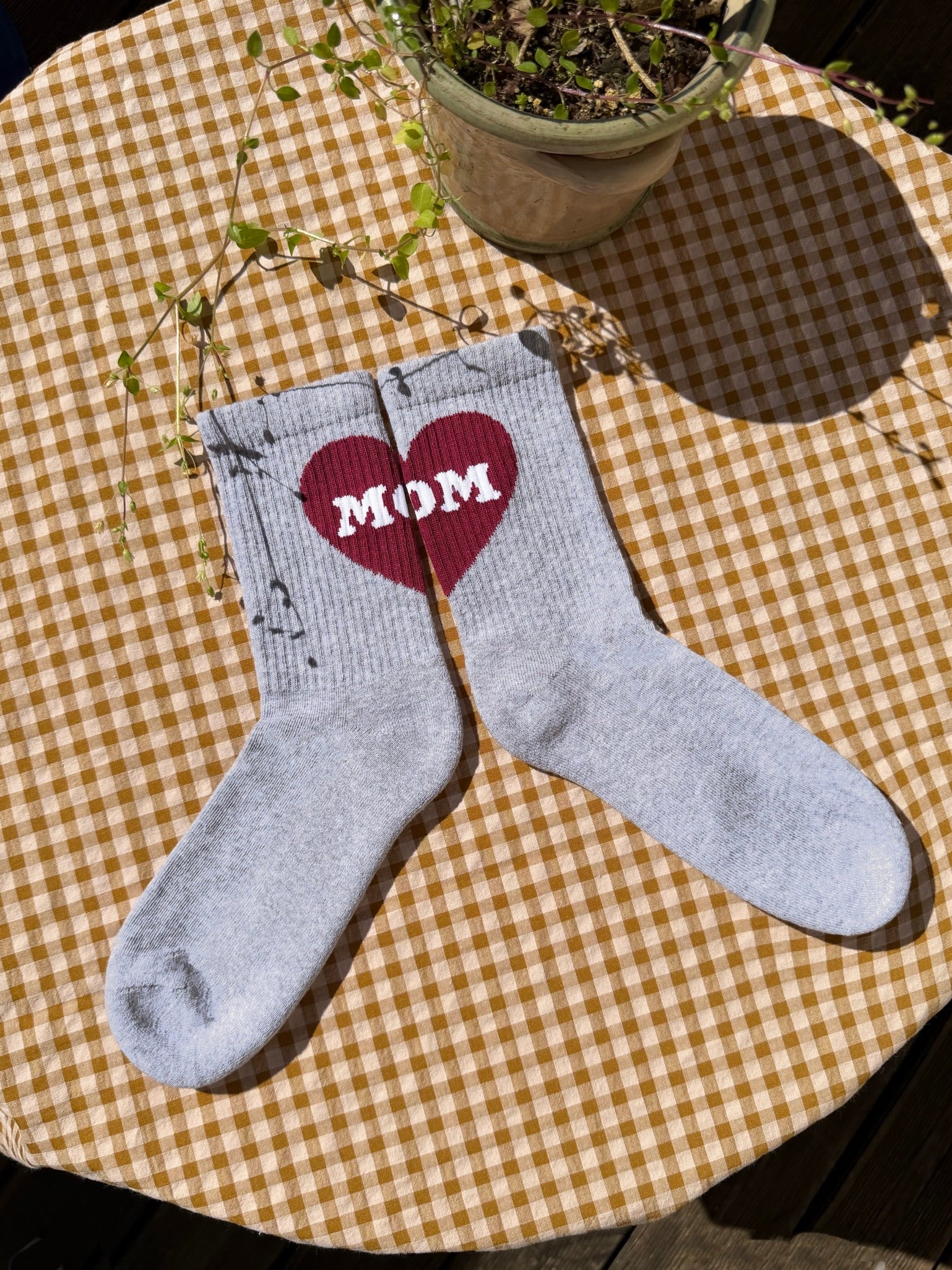 Grey MOM Socks