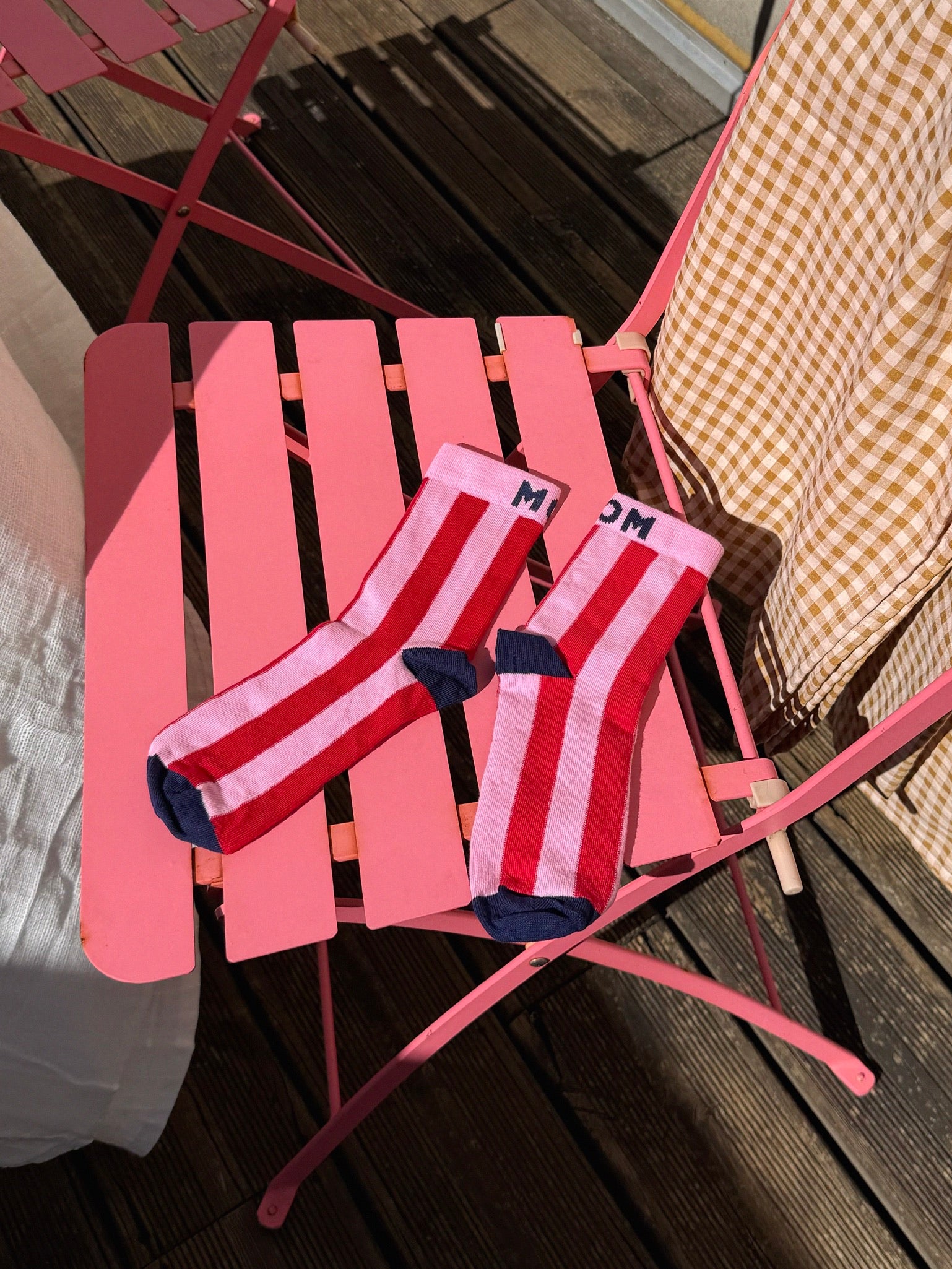 Pink & Blue MOM Socks
