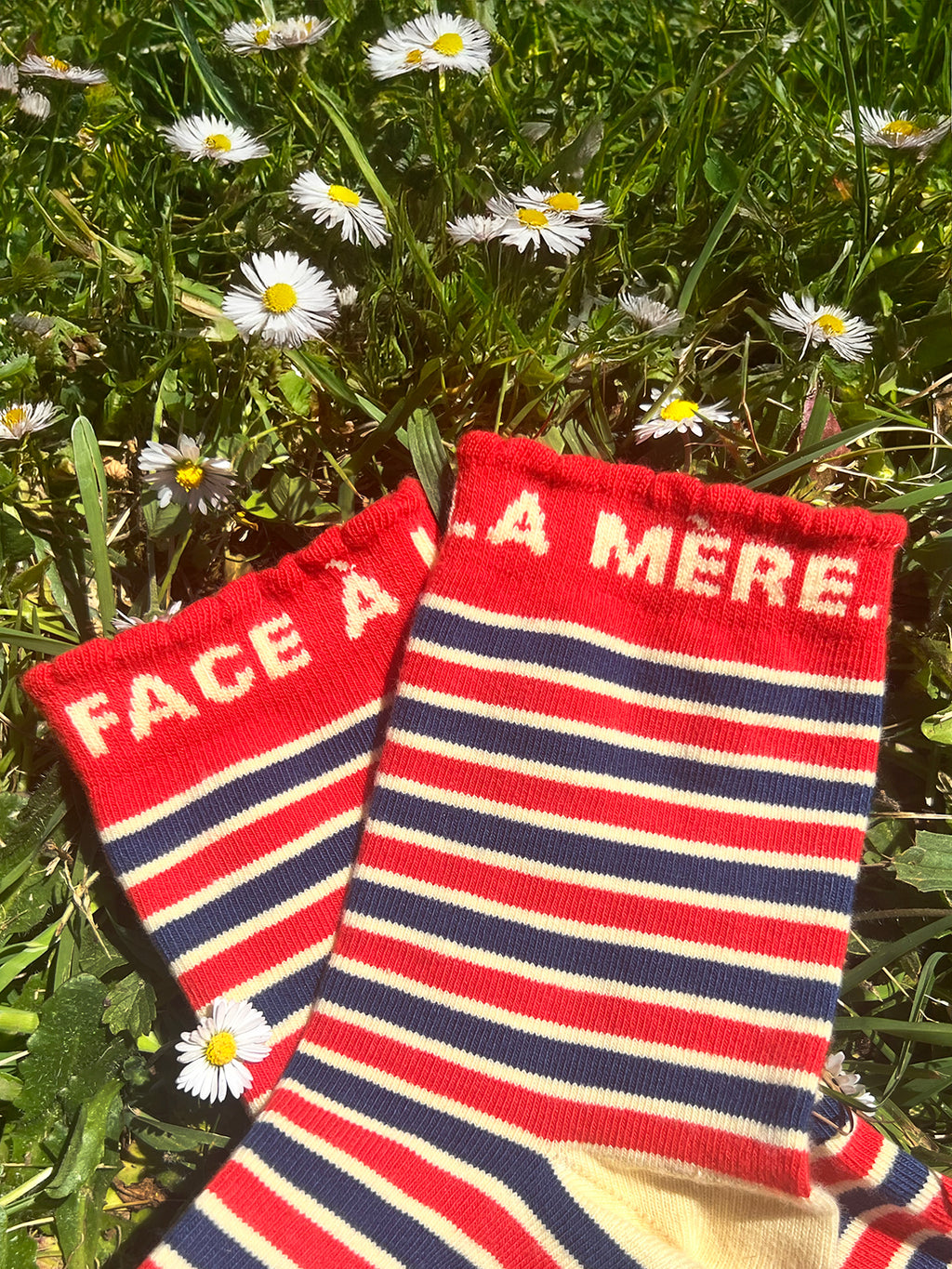 Face à la mère Striped Socks