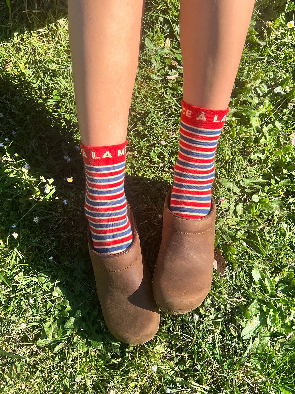 Face à la mère Striped Socks
