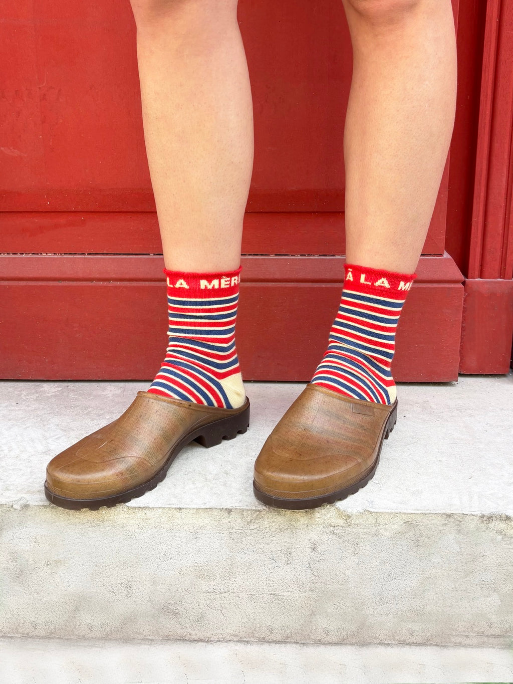 Face à la mère Striped Socks