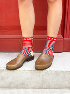 Face à la mère Striped Socks