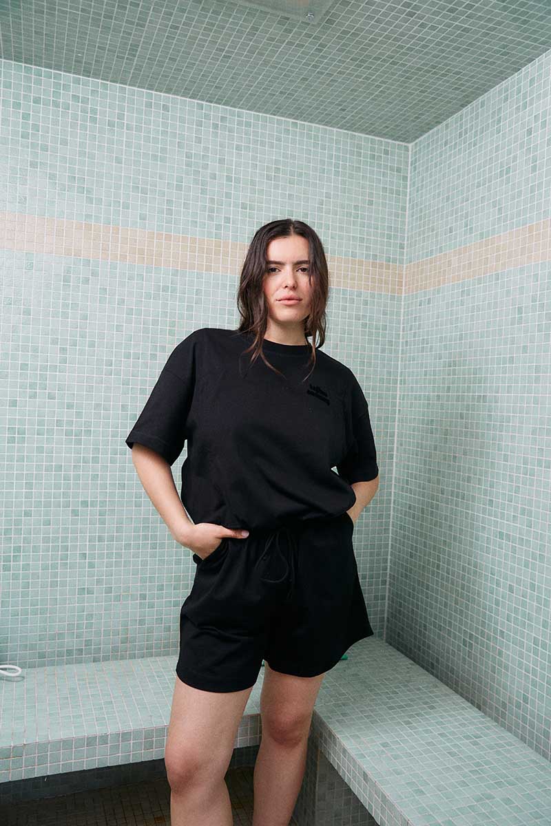 Combi short Noire - L