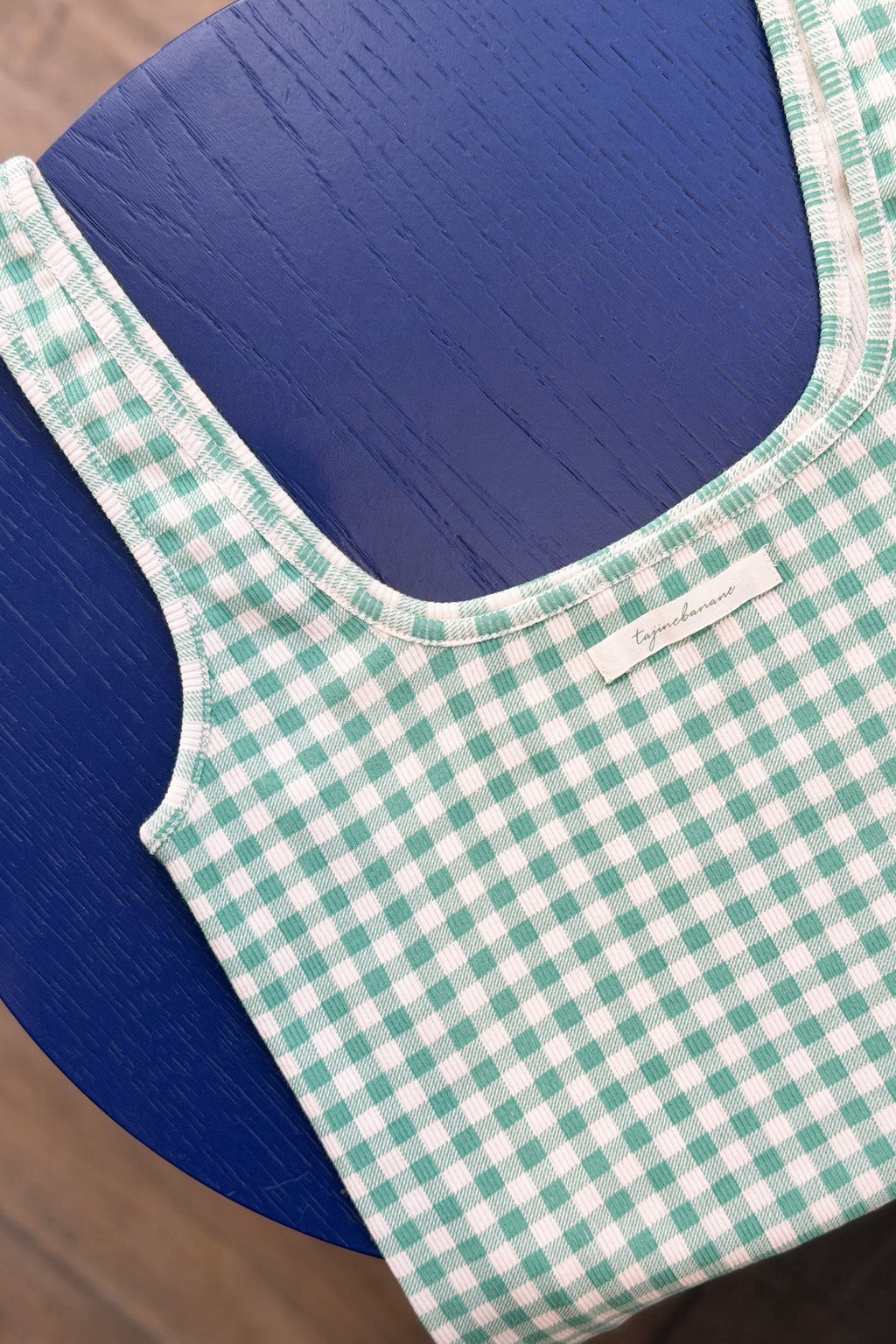 Breastfeeding Top Green gingham