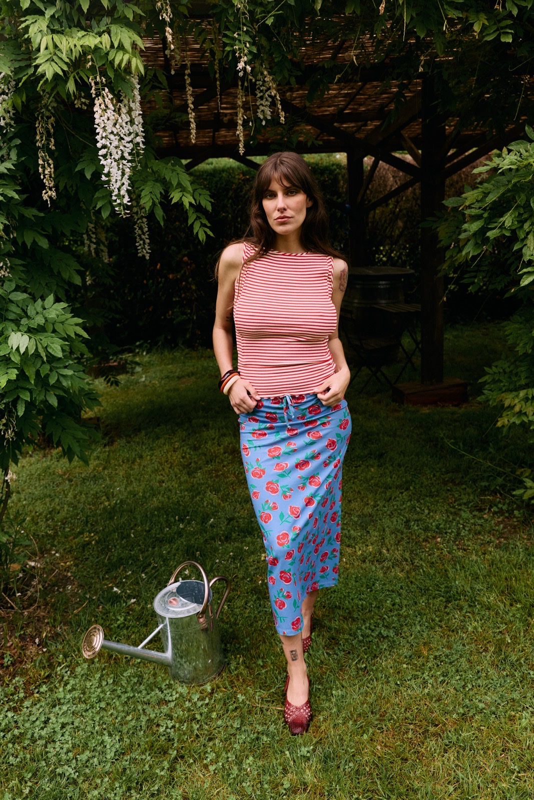Blue Rose Skirt