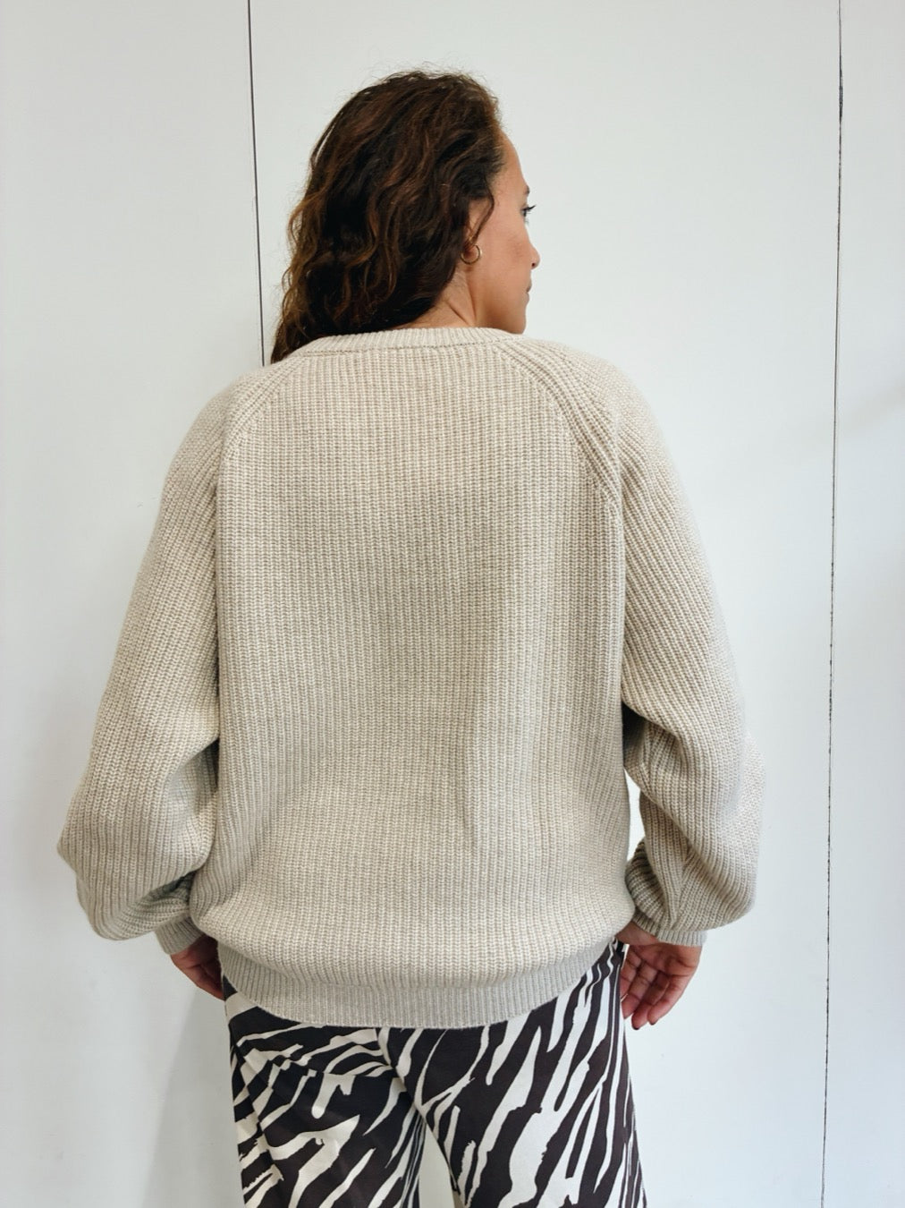 Pull up Knitted Breastfeeding Sweater 
