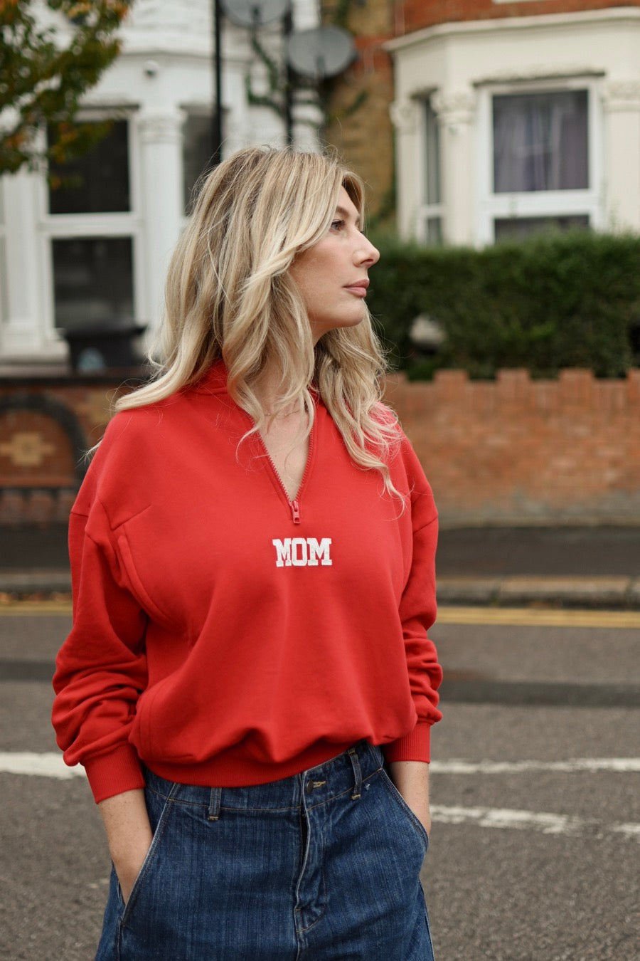 Mom Red Breastfeeding Sweatshirt