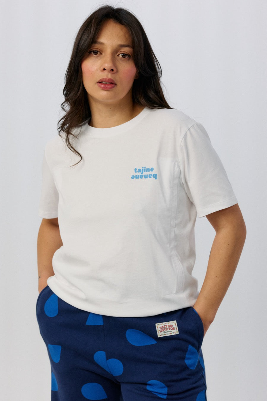 La p'allaite White Breastfeeding T-shirt