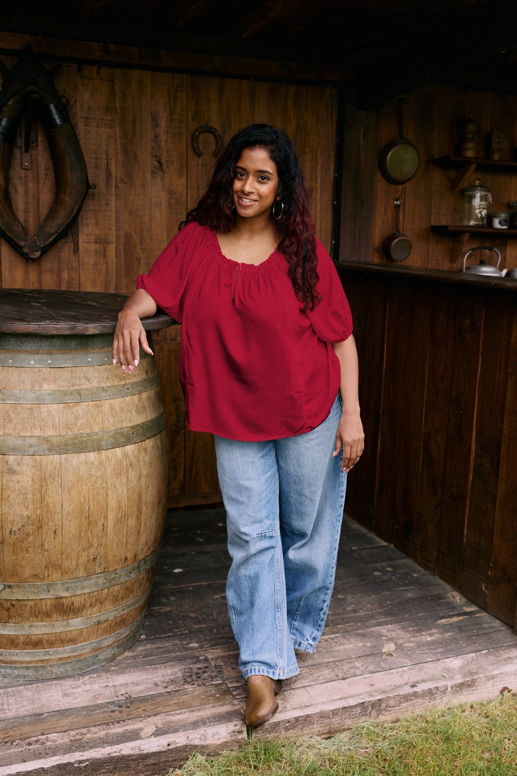 Burning Heart Breastfeeding Blouse