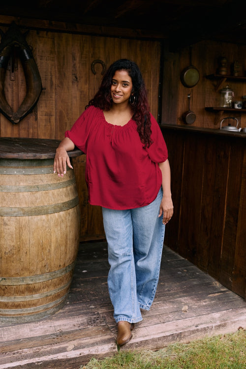 Burning Heart Breastfeeding Blouse