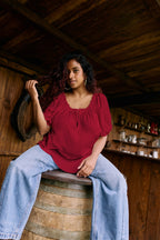 Burning Heart Breastfeeding Blouse