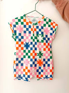  Checkered Baby Romper