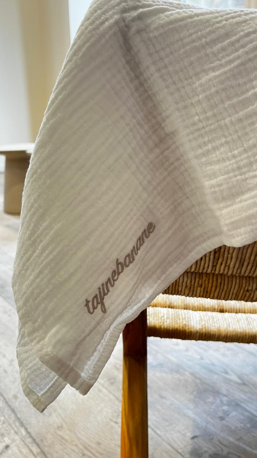 Lange écru - Broderie Tajinebanane