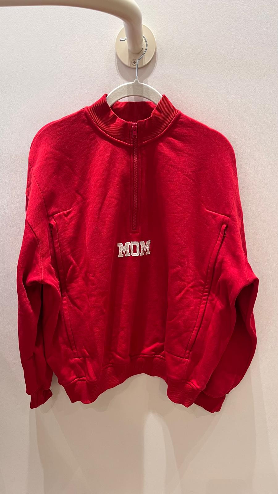Sweat Allaitant Mom Red - M