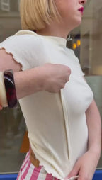 Milk & Cherry Breastfeeding Top